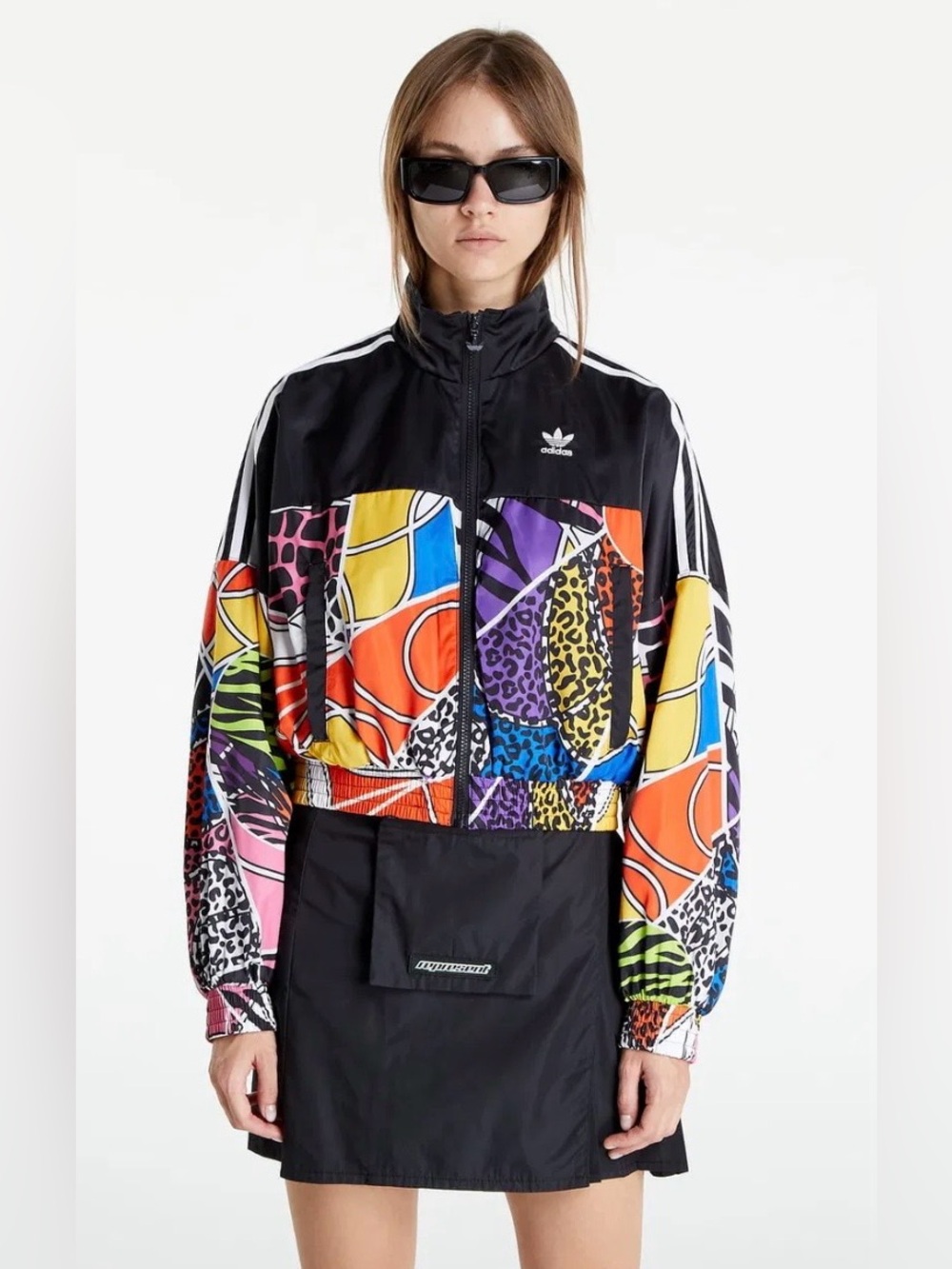 Adidas Originals x Rich Mnisi Cropped Jacket - WORE ONCE - Size XS
